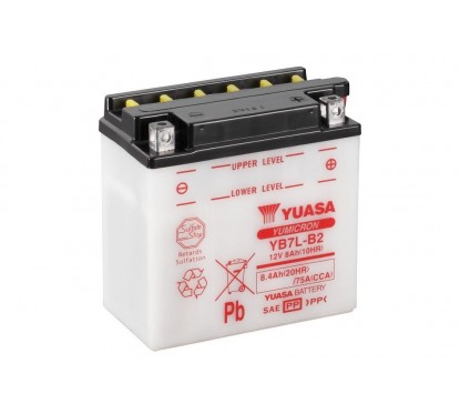 Batterie YUASA YB7L-B2 conventionnelle