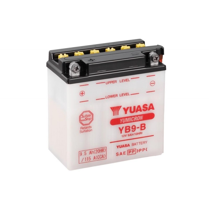 Batterie YUASA YB9-B conventionnelle