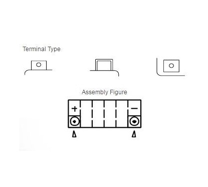 Batterie YUASA YT9B-BS sans entretien livrée avec pack acide