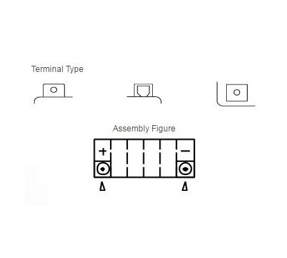 Batterie YUASA YTX12-BS sans entretien livrée avec pack acide