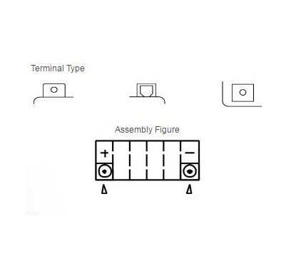 Batterie YUASA YTX14-BS sans entretien livrée avec pack acide