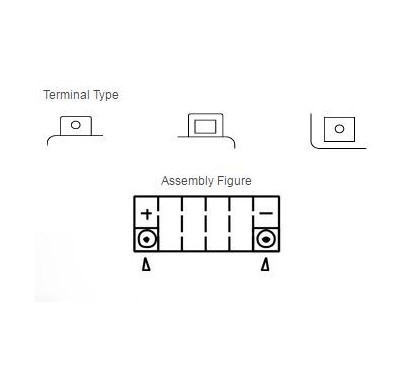 Batterie YUASA YTX16-BS sans entretien livrée avec pack acide