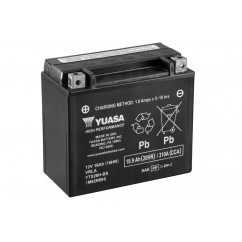 Batterie YUASA YTX20H-BS sans entretien livrée avec pack acide