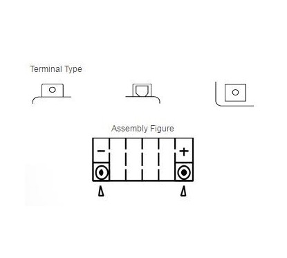 Batterie YUASA YTX4L-BS sans entretien livrée avec pack acide