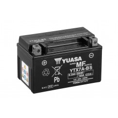 Batterie YUASA YTX7A-BS sans entretien livrée avec pack acide