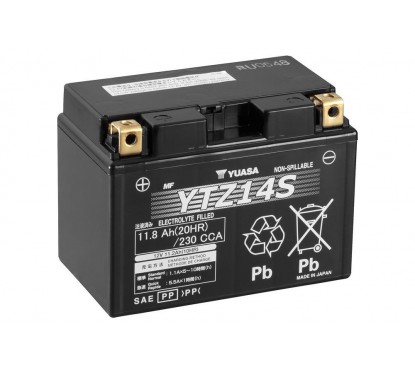 Batterie YUASA YTZ14S sans entretien activée usine