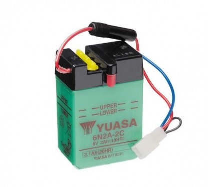 Batterie YUASA 6N2A-2C conventionnelle