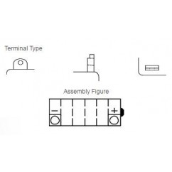 Batterie YUASA YB9L-B conventionnelle