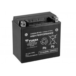 Batterie YUASA YTX14H-BS sans entretien livrée avec pack acide