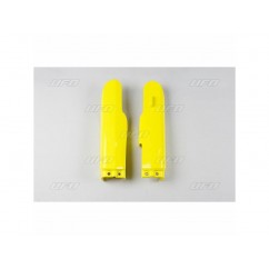 Protections de fourche UFO jaune Suzuki RM85/85L