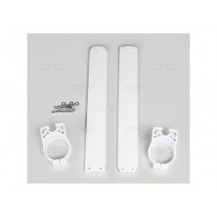 Protections de fourche UFO blanc Yamaha