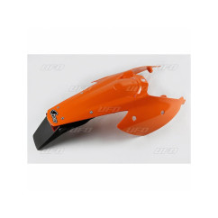 Garde-boue arrière + support de plaque avec feu UFO orange KTM EXC