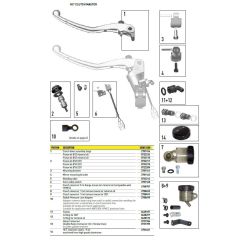 Kit Piston Ø12 DOT pour HC1 Embrayage (N°2 sur photo - réf : 0722211)