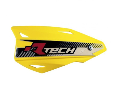 Protège-mains RACETECH Vertigo réglable jaune