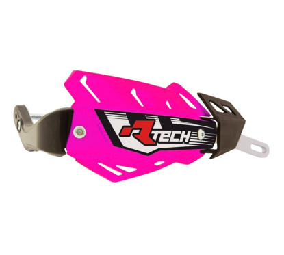 Protège-mains RACETECH FLX rose avec renfort alu