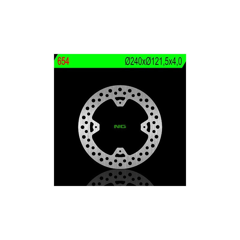 Disque de frein arrière droit NG 654 rond fixe
