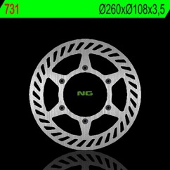 Disque de frein avant gauche NG 731 rond fixe Gas Gas