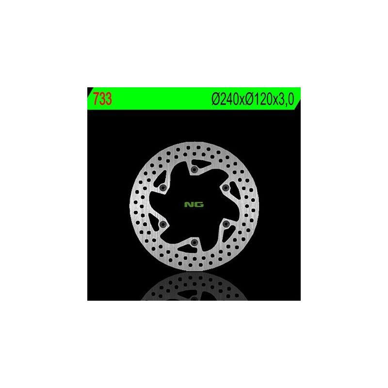 Disque de frein avant gauche NG 733 rond fixe Husqvarna