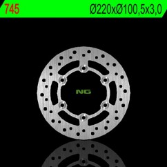 Disque de frein avant gauche NG 745 rond fixe