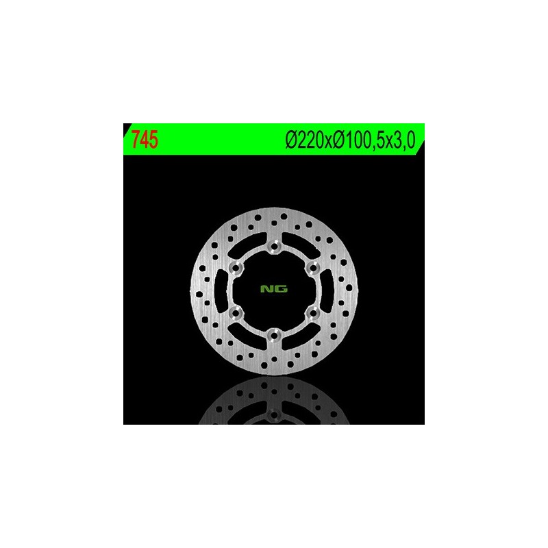 Disque de frein avant gauche NG 745 rond fixe