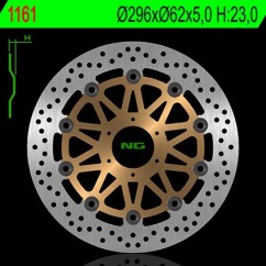 Disque de frein avant NG 1161G rond flottant Honda Hornet 600