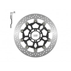 Disque de frein NG 1790G rond flottant Ducati Sport Touring ST4