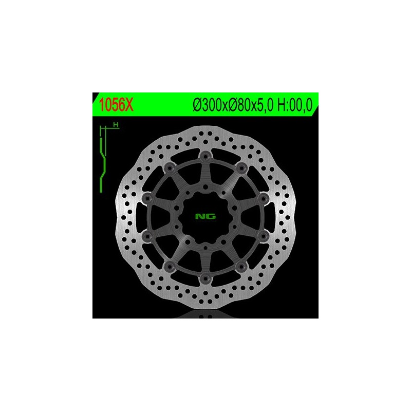 Disque de frein avant NG 1056X pétale flottant Kawasaki