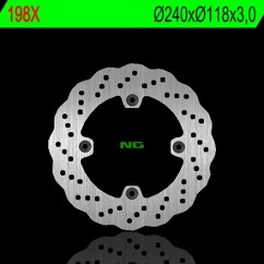 Disque de frein avant gauche NG 198X pétale fixe Honda CR125R