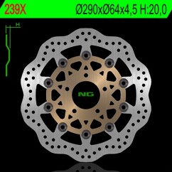 Disque de frein avant NG 239X pétale flottant Yamaha