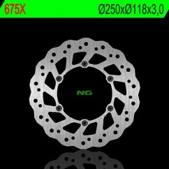 Disque de frein avant gauche NG 675X pétale fixe