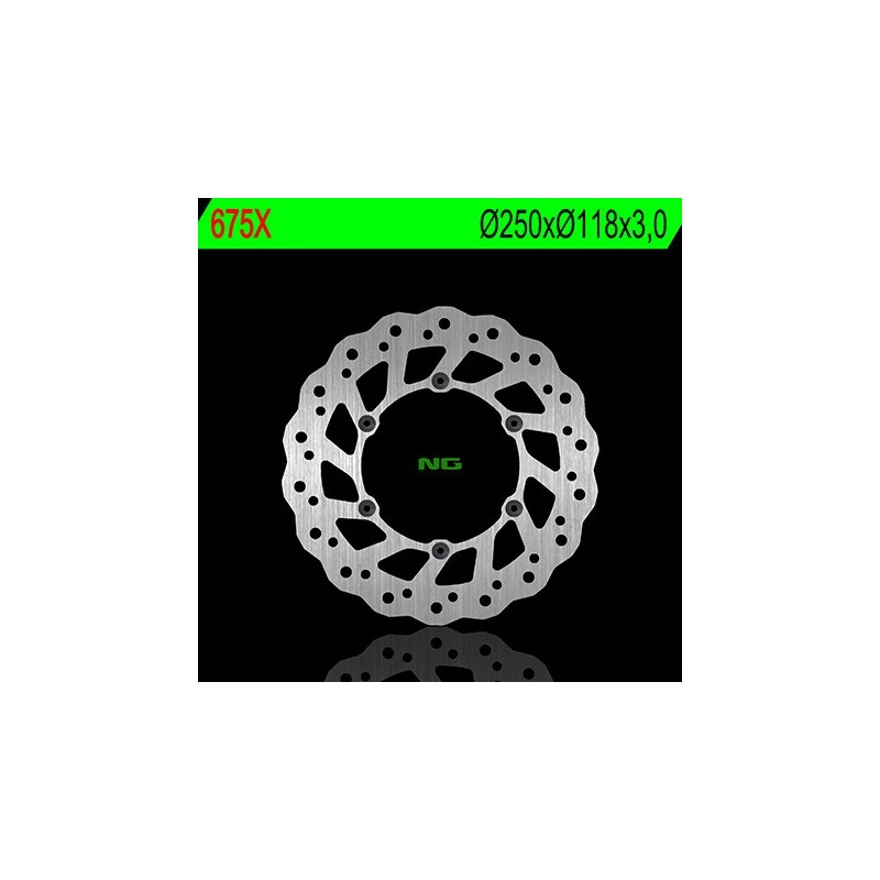 Disque de frein avant gauche NG 675X pétale fixe