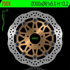 Disque de frein avant NG 750X pétale flottant Kawasaki