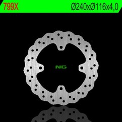 Disque de frein arrière droit NG 799X pétale fixe