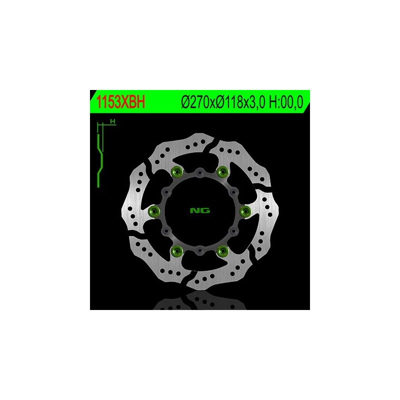 Disque de frein avant NG 1153XBH pétale flottant 