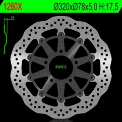 Disque de frein avant NG 1260GX pétale flottant Triumph Tiger