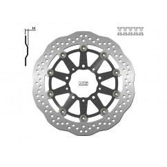 Disque de frein NG 1701XG pétale flottant Kawasaki Versys 650