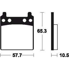 Plaquettes de frein TECNIUM MA9 organique