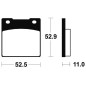 Plaquettes de frein TECNIUM MA26 organique