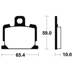 Plaquettes de frein TECNIUM MA47 organique
