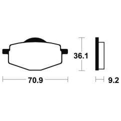 Plaquettes de frein TECNIUM MA75 organique