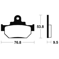 Plaquettes de frein TECNIUM MA82 organique