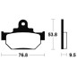 Plaquettes de frein TECNIUM MA82 organique