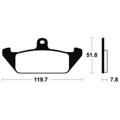 Plaquettes de frein TECNIUM MA94 organique