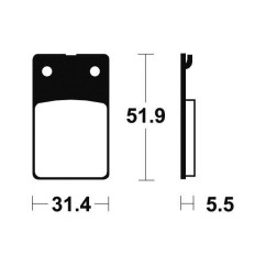 Plaquettes de frein TECNIUM MA95 organique