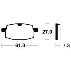 Plaquettes de frein TECNIUM MA119 organique