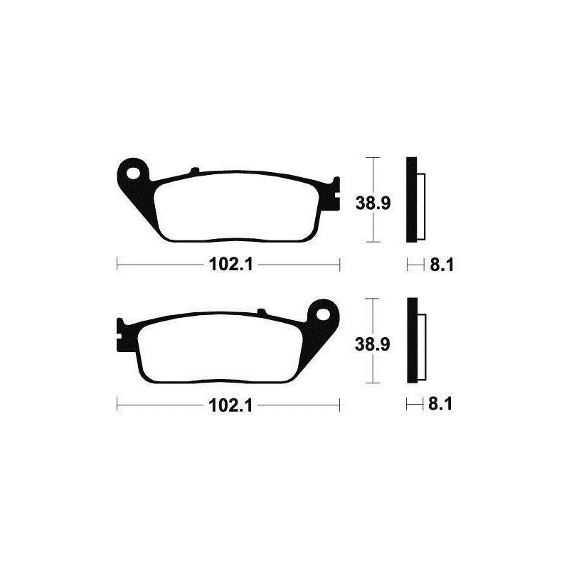 Plaquettes de frein TECNIUM MA127 organique