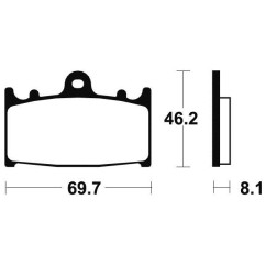 Plaquettes de frein TECNIUM MA131 organique