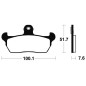 Plaquettes de frein TECNIUM MA141 organique