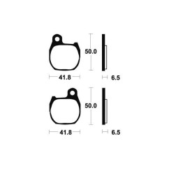 Plaquettes de frein TECNIUM MA164 organique