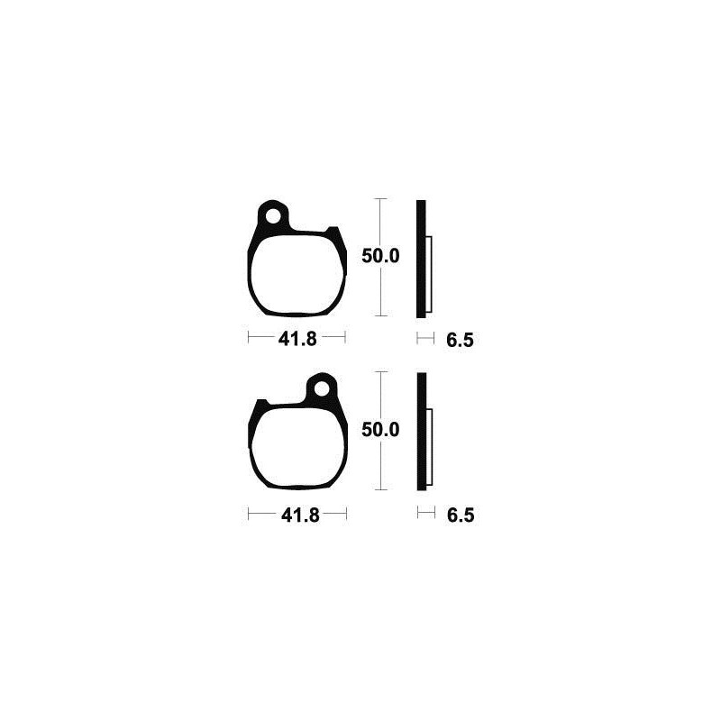 Plaquettes de frein TECNIUM MA164 organique